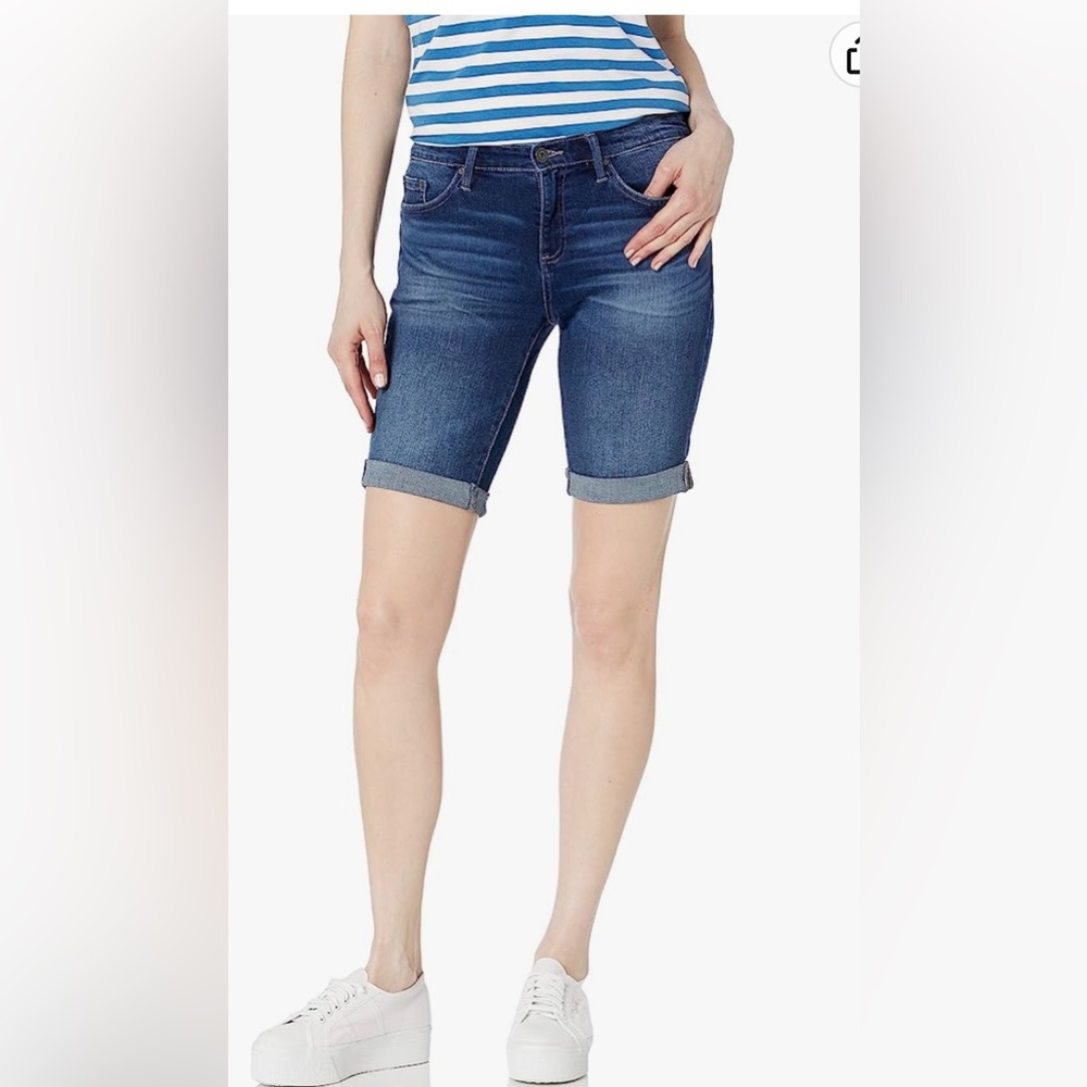 Tommy Hilfiger mid rise denim Bermuda shorts with stretch size 27
